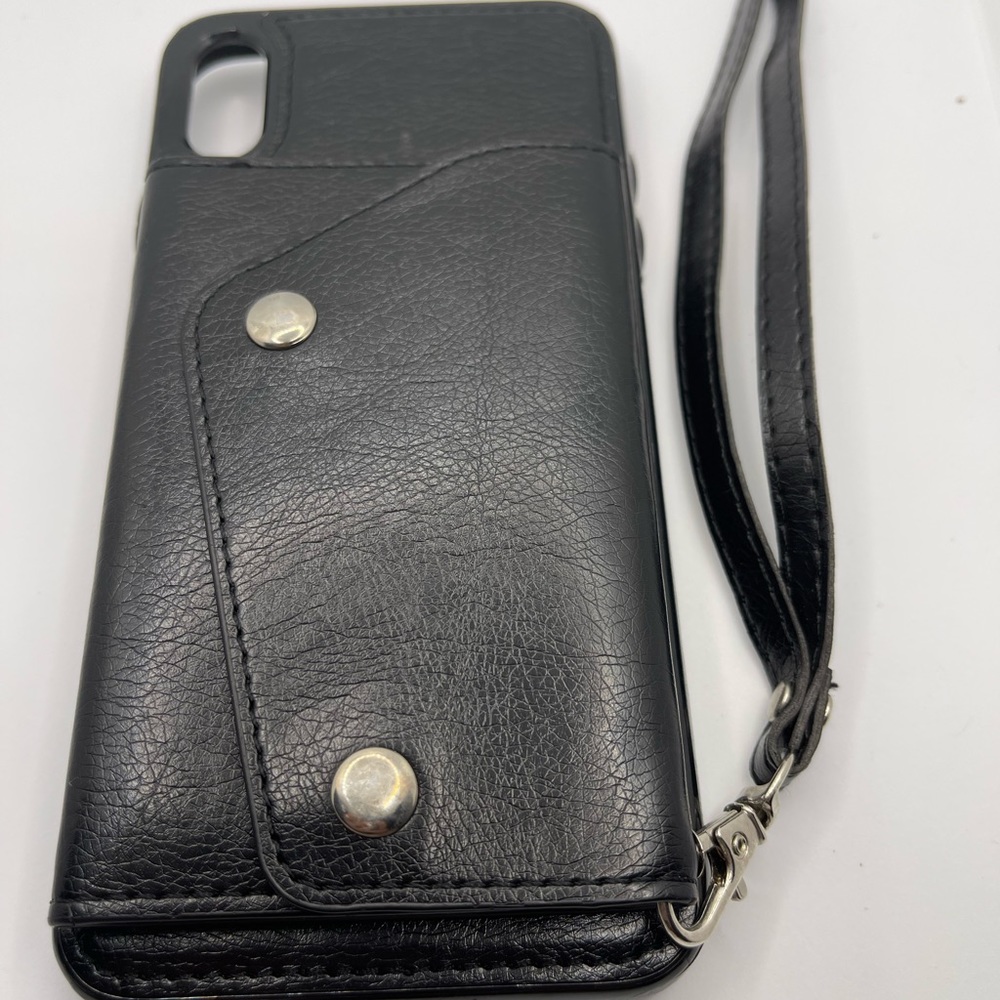 🥰 4/$25- iPhone XS Max Wallet Case - Black